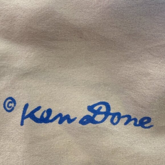 Ken Done 100% Silk Scarf 29" approx. Square Multicolor VIntage - Picture 3 of 10